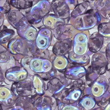 SuperDuo perlen 2.5x5mm Tanzanite AB